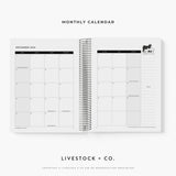 Custom Made Daily Planner - Bold Blooms Stock Show Livestock - Livestock &amp; Co. Boutique