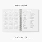 Custom Made Daily Planner - Bold Blooms Stock Show Livestock - Livestock &amp; Co. Boutique